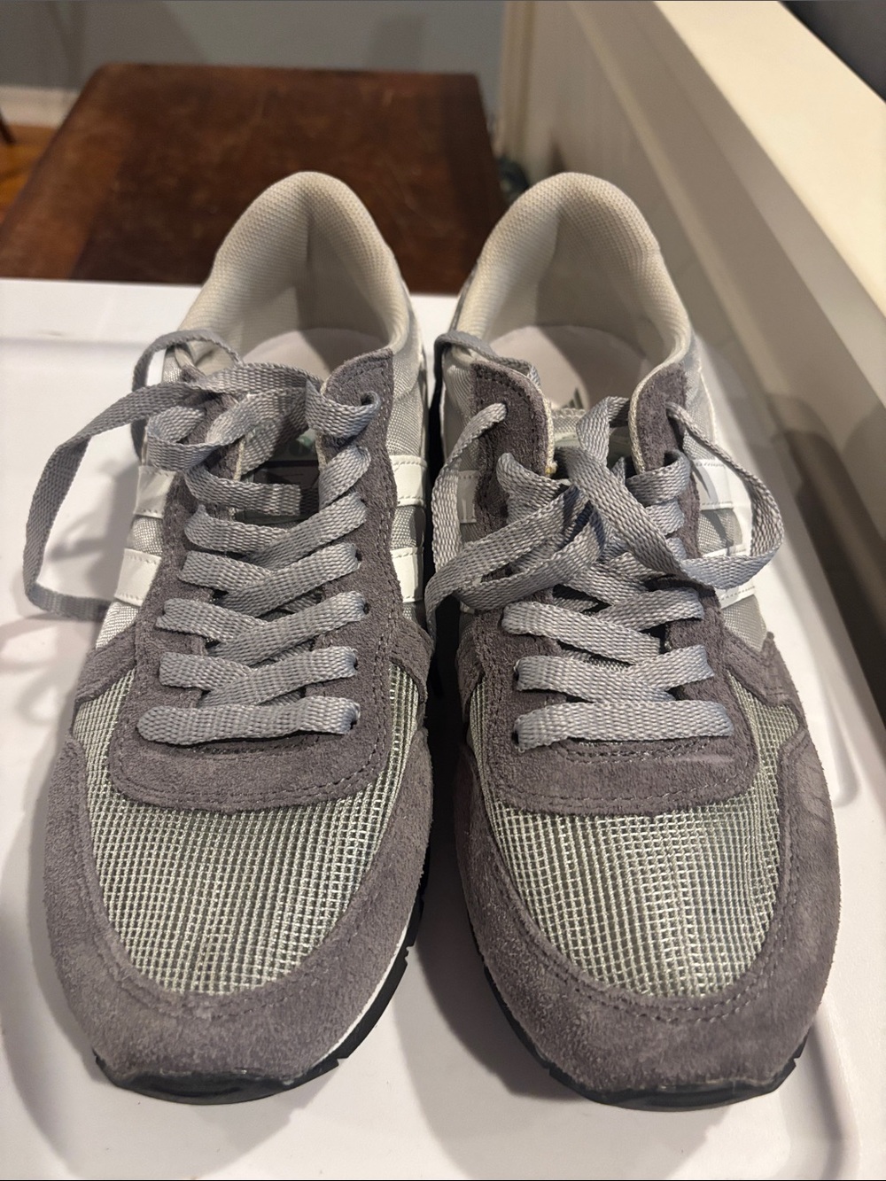 Gola Gray Suede & Mesh Daytona Trainers - Picture 2 of 6
